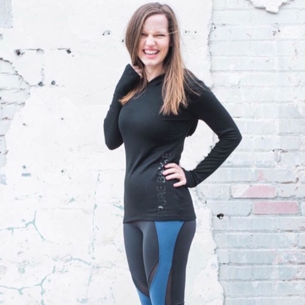 NWT Black XS Pure Barre by Splits59 Avery Hoodie